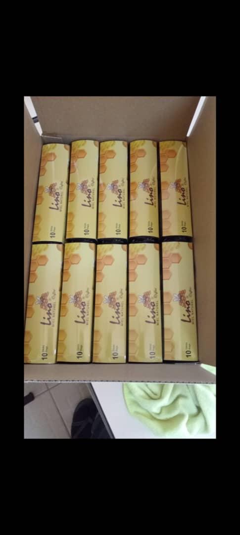 Organic Honey Stick in a carton (Credits: Sahel Agri-Sol / public domain)