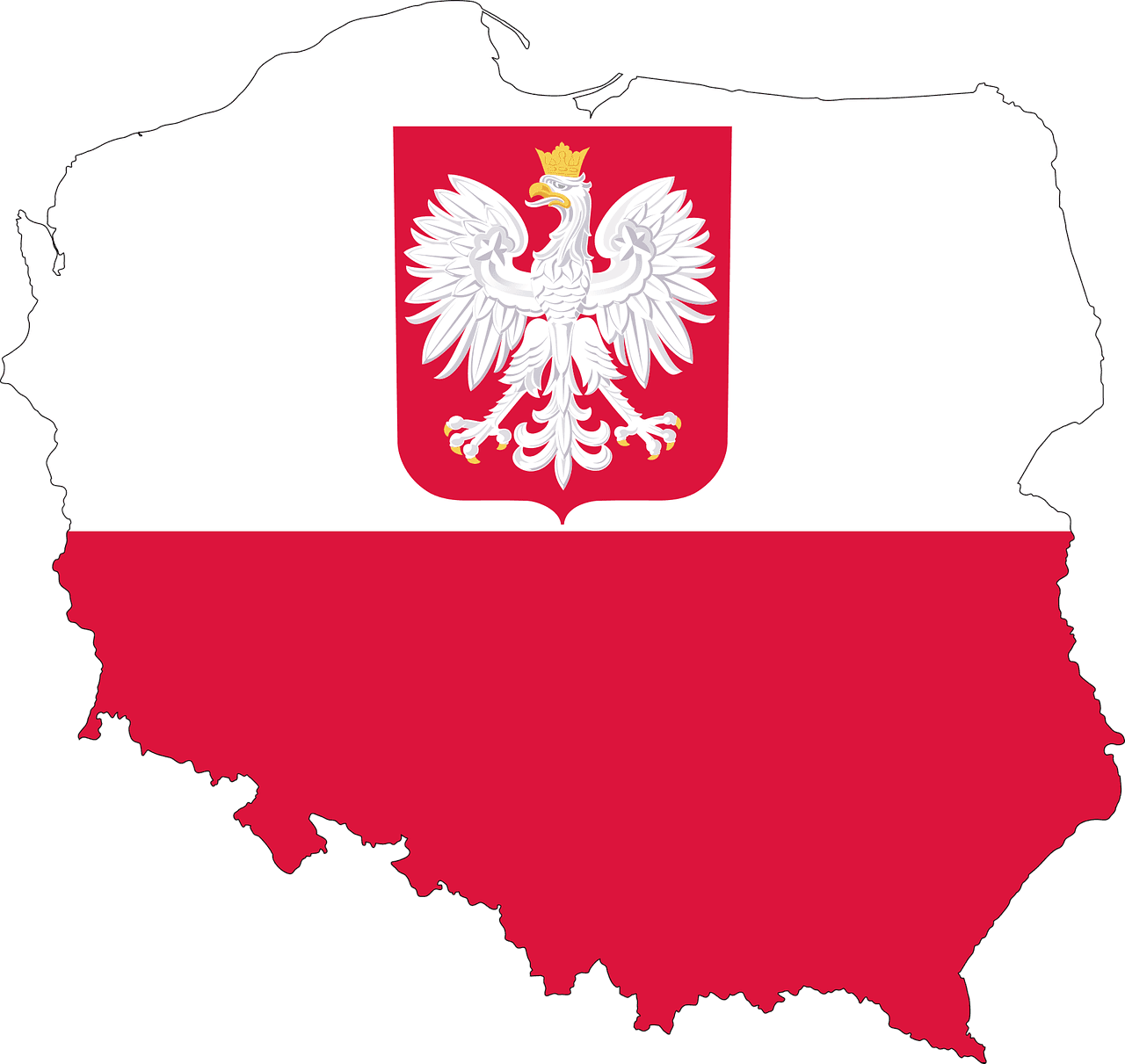 Map of Poland (credit: Pixabay / Public domain)