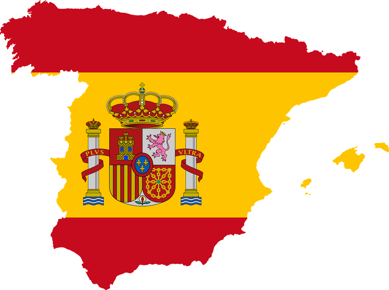 Map of Spain (credit: Pixabay / Public domain)