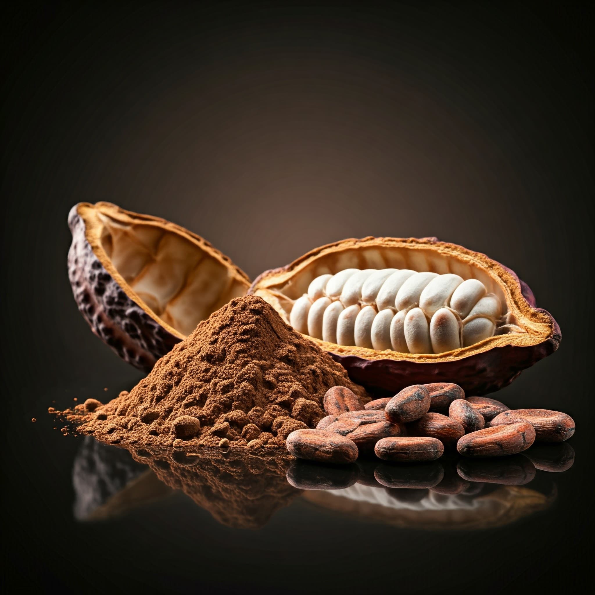 Polvere di cacao marrone alcalinizzato (Sahel Agri-Sol / Adalidda / dominio pubblico)