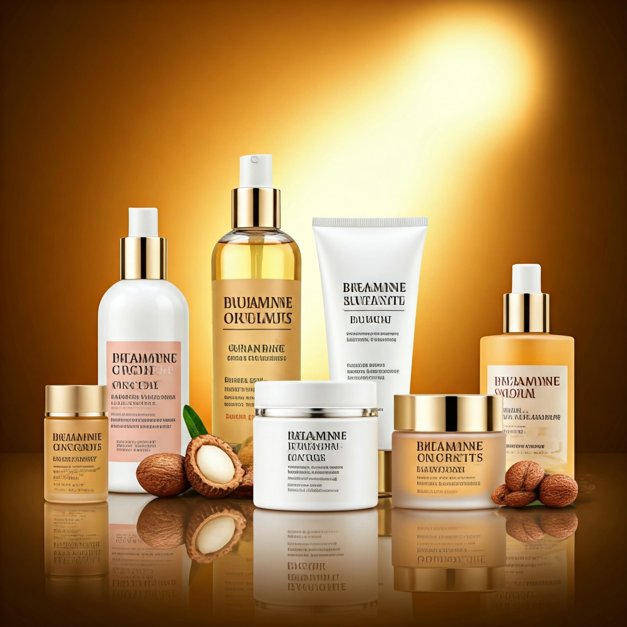 Anti-Aging Products Enriched with Shea Butter (AI-generated Image)