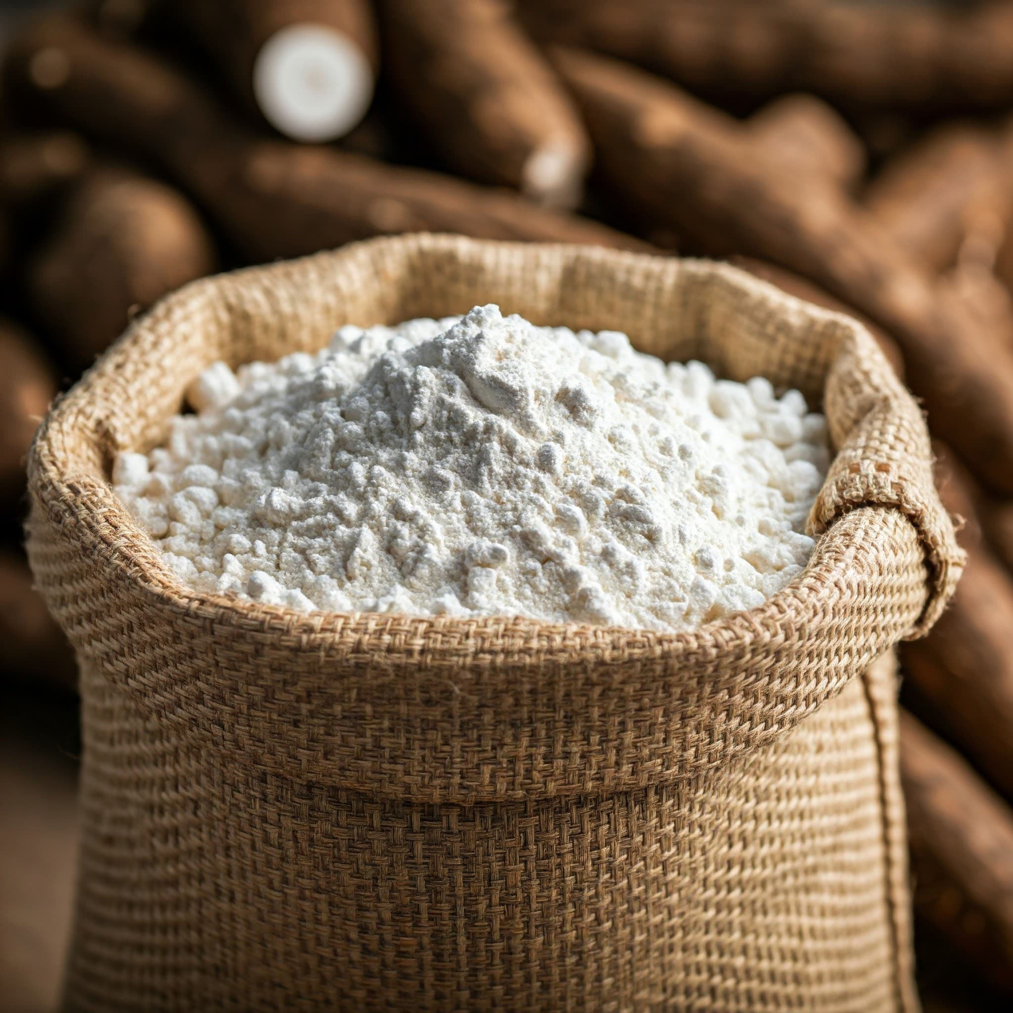 A bag of cassava flour (AI-generated Image)